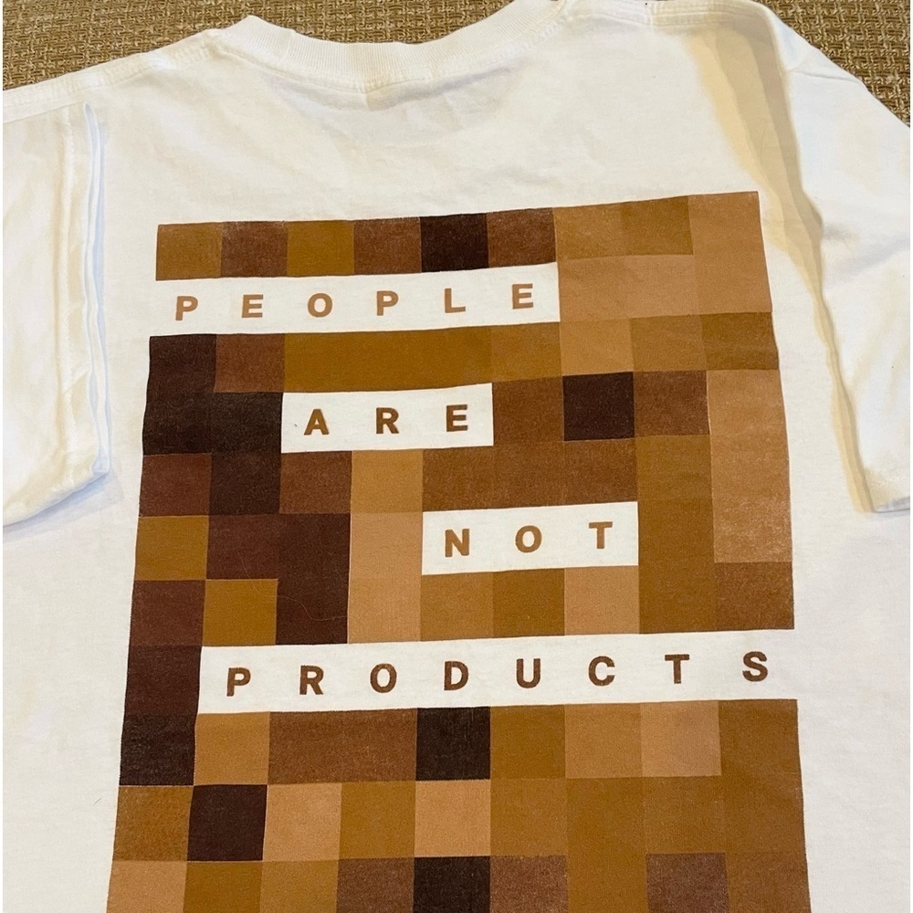 People are Not Products / Stop the Demand Political Statement T-Shirt - Unisex M
